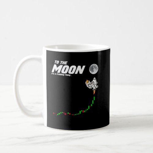 Shiba Inu Coin To The Moon  Astronaut Crypto SHIB  Coffee Mug