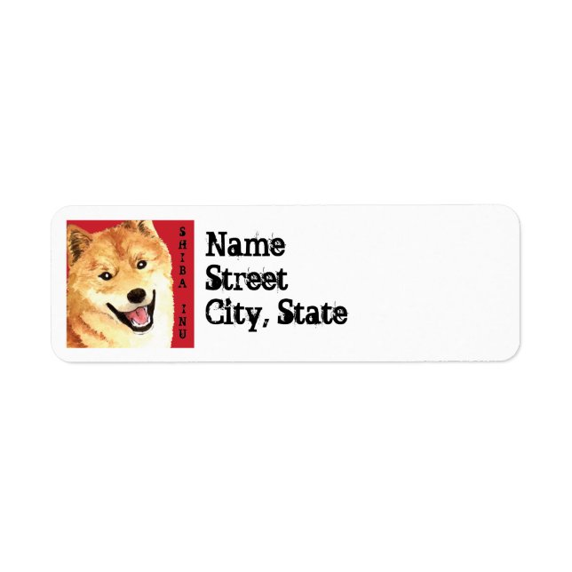 Shiba Inu Color Block Label (Front)
