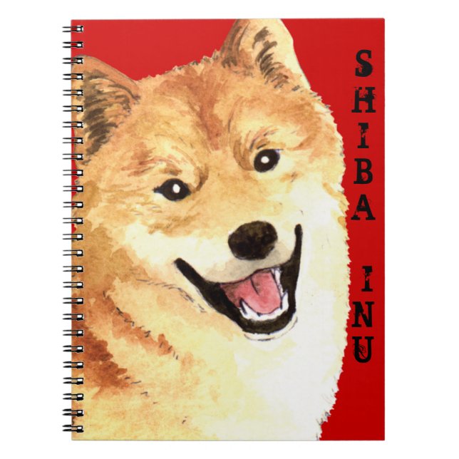 Shiba Inu Color Block Notebook (Front)