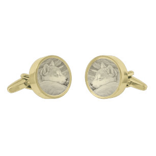 Shiba Inu Cufflinks Personalized Dog Cufflinks