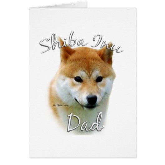 Shiba Inu Dad 2 Cards (Front)