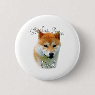 Shiba Inu Dad 2 Pinback Button