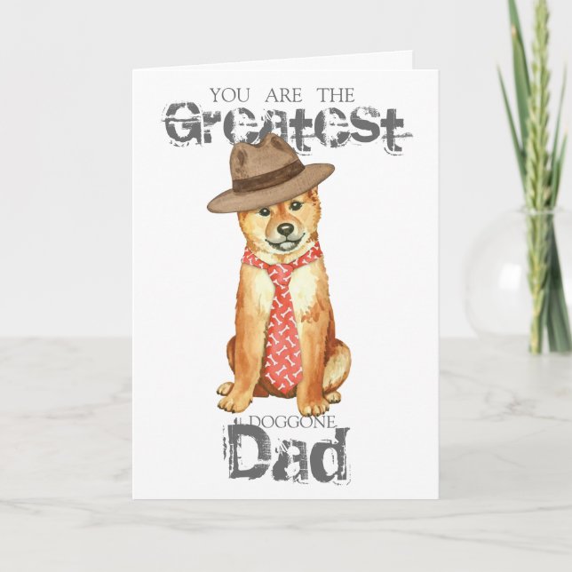 Shiba Inu Dad Card (Front)