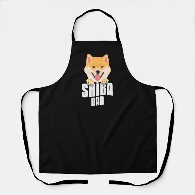 Shiba Inu Dad, Dog Dad Apron (Front)
