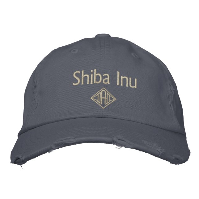 Shiba Inu Dad Gifts Embroidered Baseball Cap (Front)