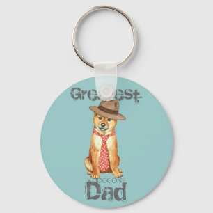 Shiba Inu Dad Keychain