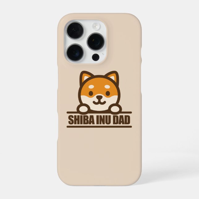 SHIBA INU DAD - Proud Shiba Inu Father Design iPhone Case (Back)