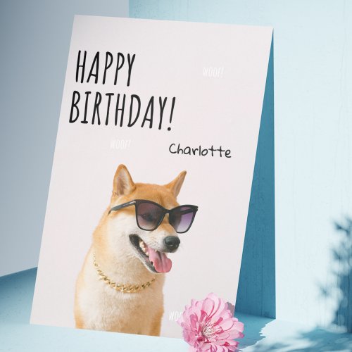  Shiba Inu Delight Your Tail_Wagging Birthday  Card
