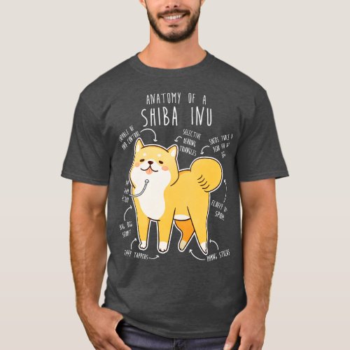 Shiba Inu Dog Anatomy 1 T_Shirt