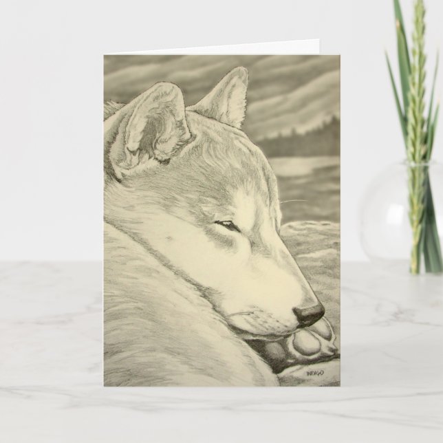 Shiba Inu Dog Art Cards Custom Shiba Inu Cards (Front)