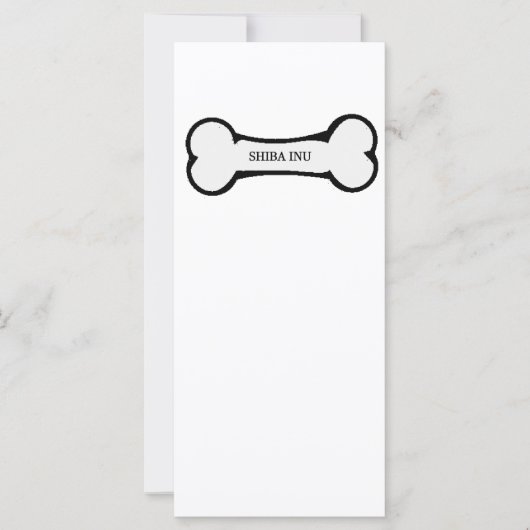 shiba inu dog bone (Front)