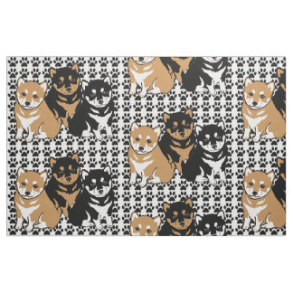 Shiba Inu Dog Breed Fabric