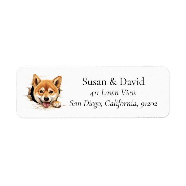 Shiba Inu Dog Breed Pet Lovers Label (Front)