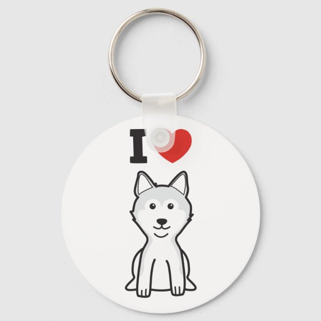 Shiba Inu Dog Cartoon Keychain (Front)