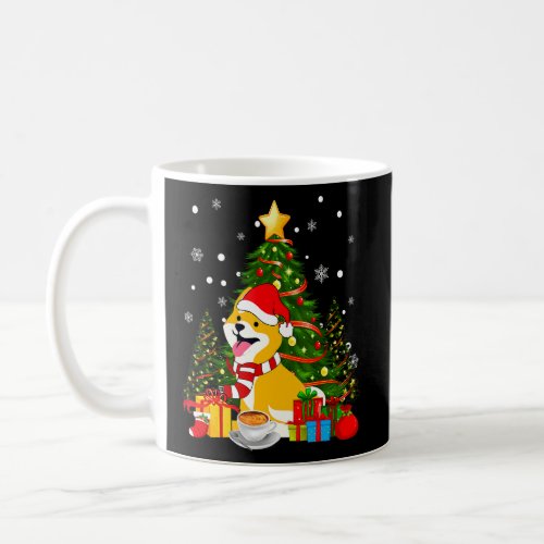 Shiba Inu Dog Christmas Is Coffee Light Tree Xmas  Coffee Mug
