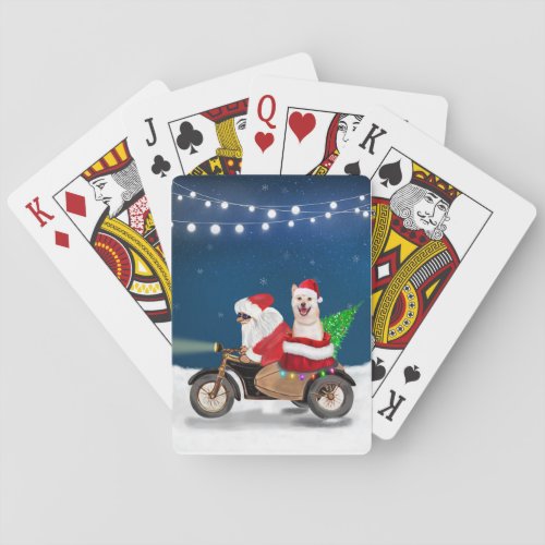 Shiba Inu Dog Christmas Santa Claus   Poker Cards