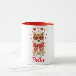 Shiba Inu dog coffee mug valentines day 2026