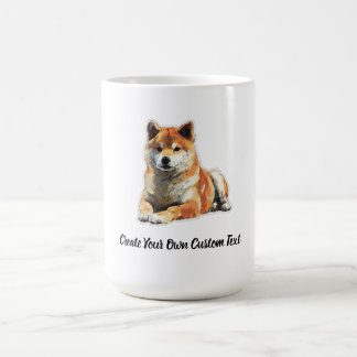 Shiba Inu Dog Create Your Own Custom Text Coffee Mug