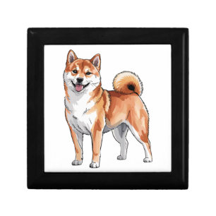 Shiba Inu Dog - Cute and Happy Gift Box