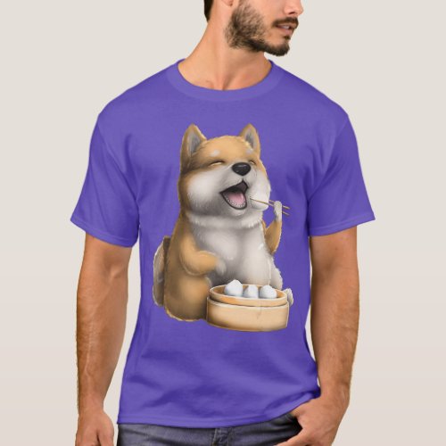 Shiba Inu Dog Dim Sum Dumpling Asian Chinese T_Shirt