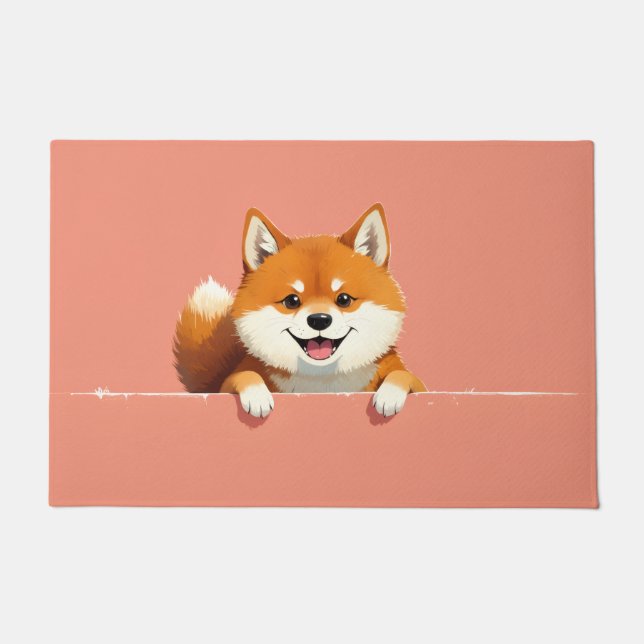 Shiba Inu Dog Doormat Art (Front)