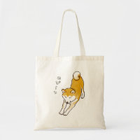 Shiba Inu Dog Having a Stretch Pixelart