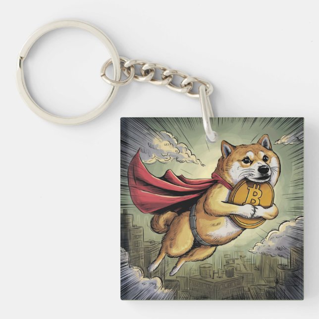 Shiba Inu Dog Keychain (Front)