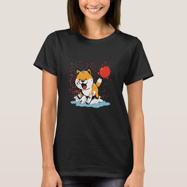Shiba Inu Dog  Mom & Dad 14 T-Shirt (Front)
