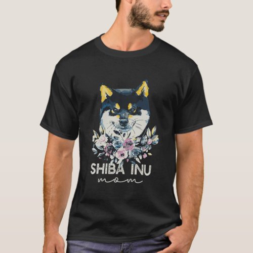 Shiba Inu Dog Mom T_Shirt