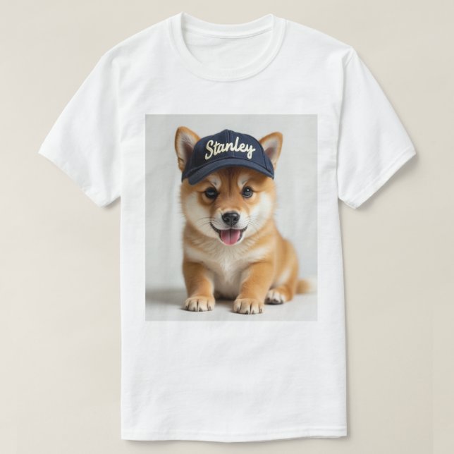 Shiba Inu Dog on a T-Shirt (Design Front)
