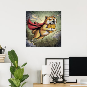 Shiba Inu Dog Poster