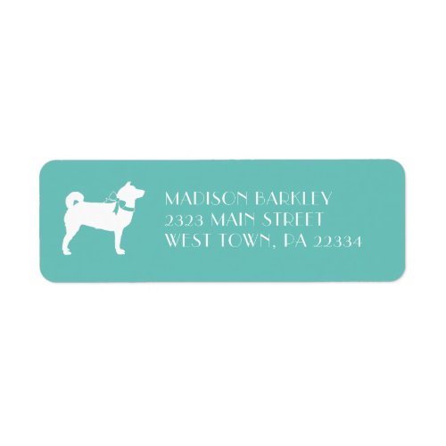 Shiba Inu Dog Puppy Label
