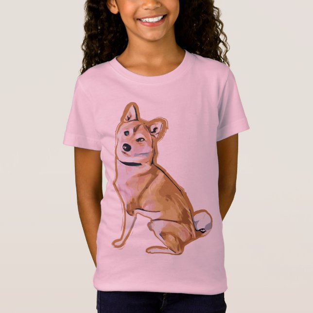 Shiba Inu Dog T-Shirt (Front)