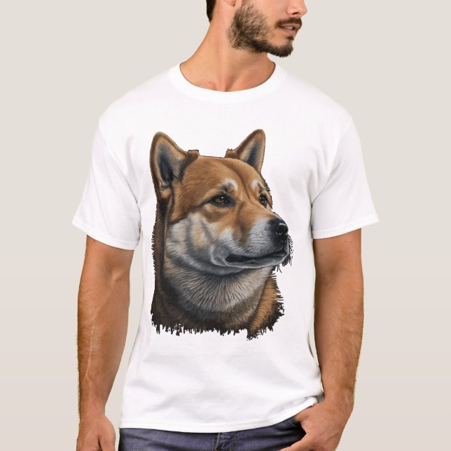 Shiba Inu Dog T-Shirt (Front)