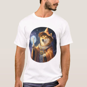 Shiba Inu Dog Wizard T-Shirt