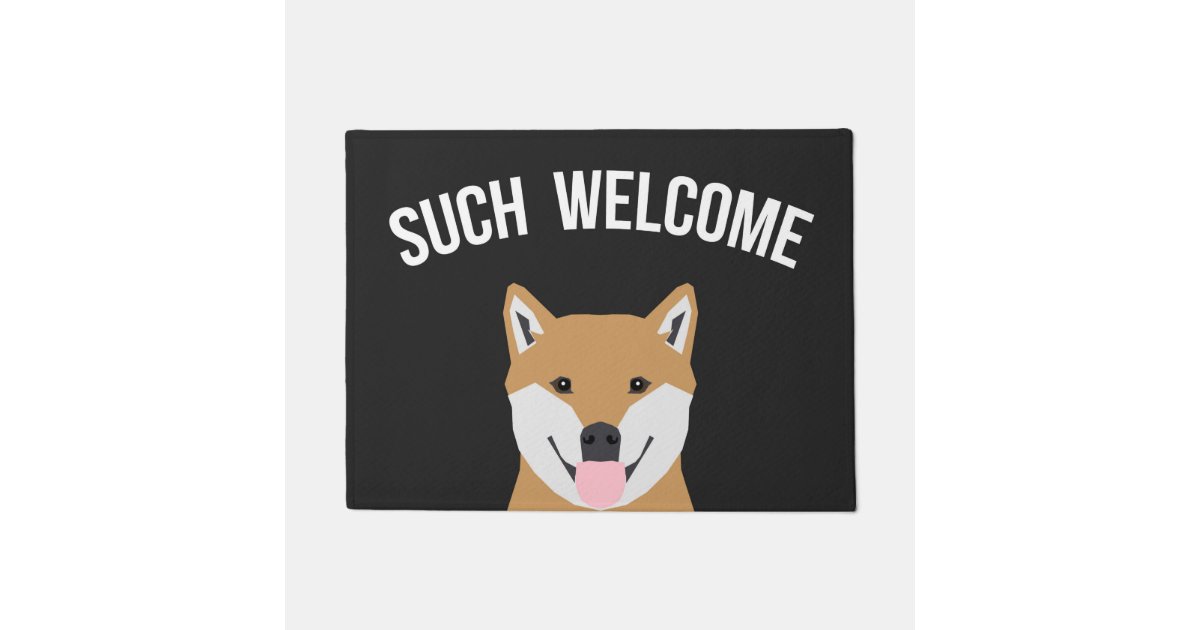 hemel Rechthoek Respectievelijk Shiba Inu - doge welcome mat | Zazzle