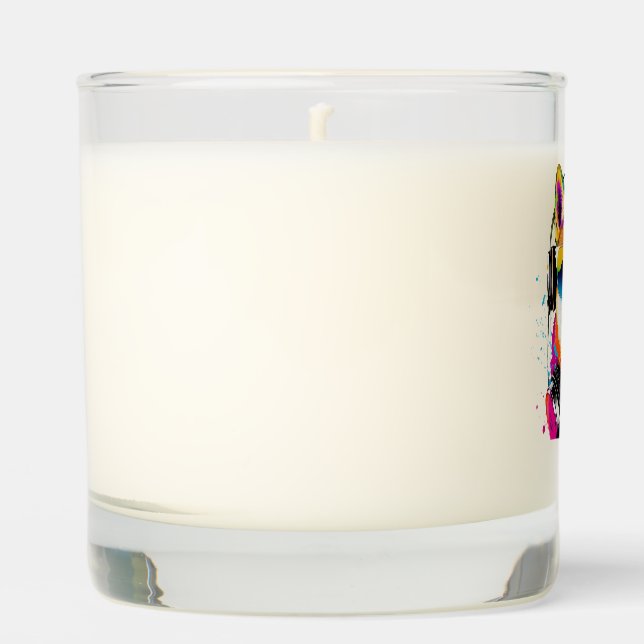 Shiba Inu enjoying Life Scented Candle (Front)