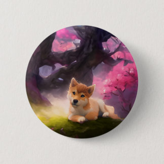 Shiba Inu Fantasy Anime Button