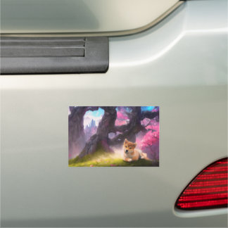Shiba Inu Fantasy Anime Car Magnet