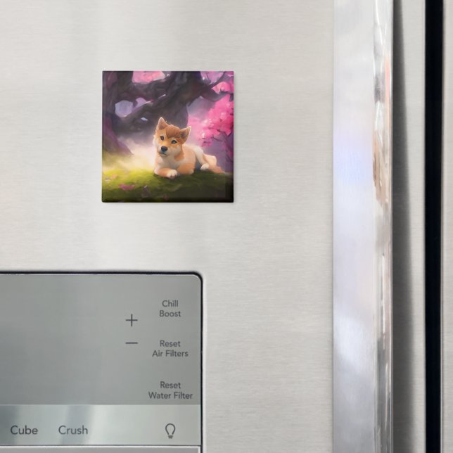 Shiba Inu Fantasy Anime Magnet (In Situ (Fridge))