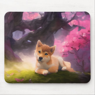 Shiba Inu Fantasy Anime Mouse Pad