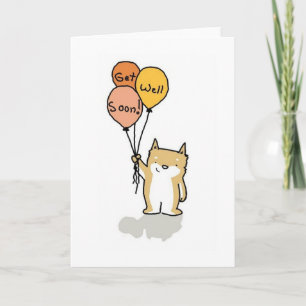 Shiba Inu Get Well Soon Card