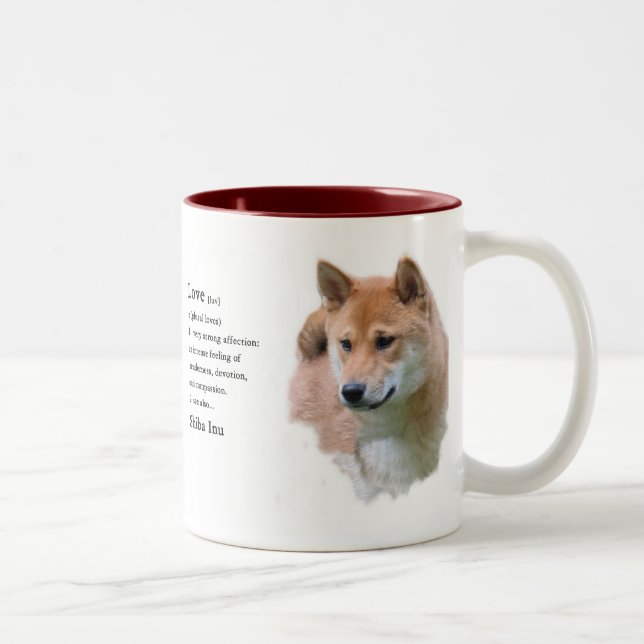 Shiba Inu Gifts Two-Tone Coffee Mug (Right)