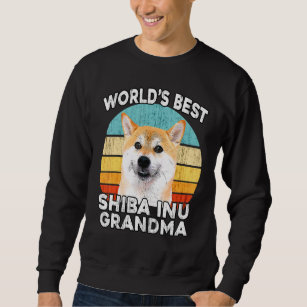 Shiba Inu Grandma Worlds Best Shiba Grandma Dog Re Sweatshirt