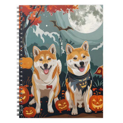 Shiba Inu Halloween Spooky Notebook