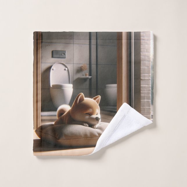 Shiba Inu Hand towel (Wash Cloth)