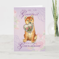 Shiba Inu Heart Grandma