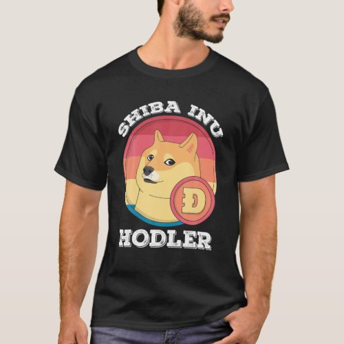 Shiba Inu Hodler Crypto Token Coin Cryptocurrency T_Shirt