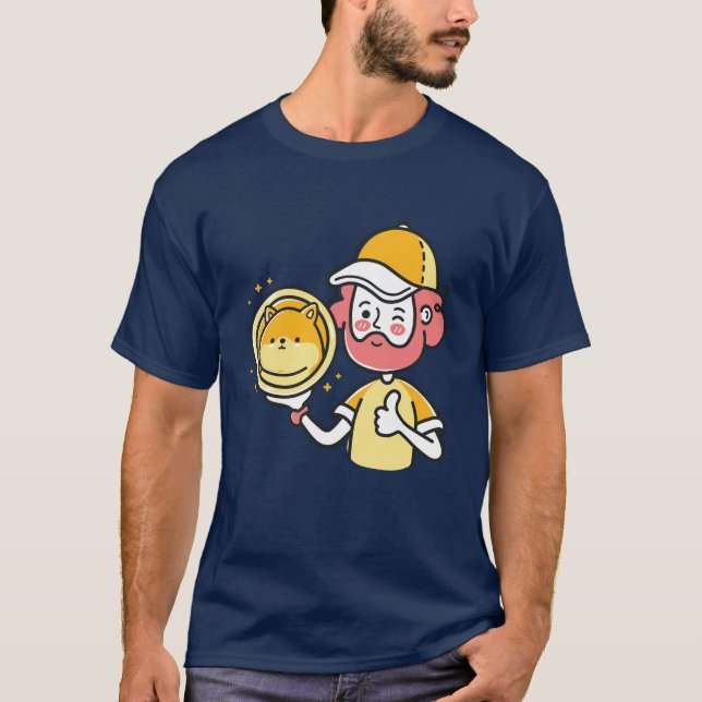 Shiba Inu Holder T-Shirt (Front)