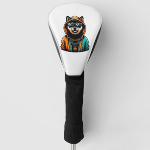 Shiba Inu in Streetwear Hoodie Golf Head Cover